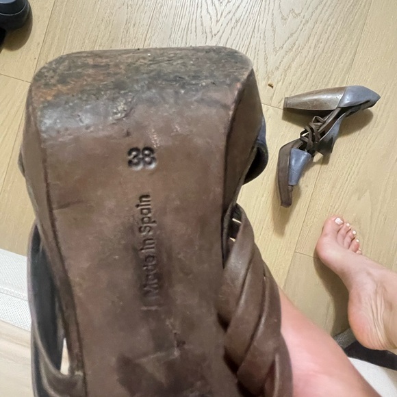 Colico blue and brown dip dye heels - Picture 4 of 6